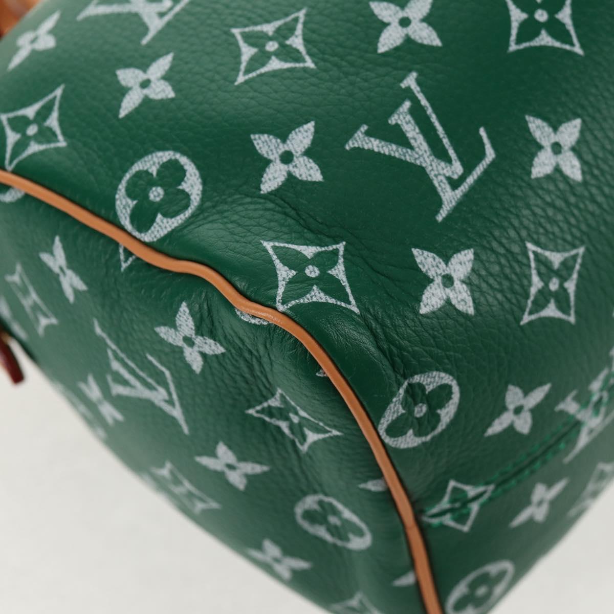 LOUIS VUITTON Monogram Speedy P9 Bandouliere 25 Bag Green M24423 LV Auth 139047SM