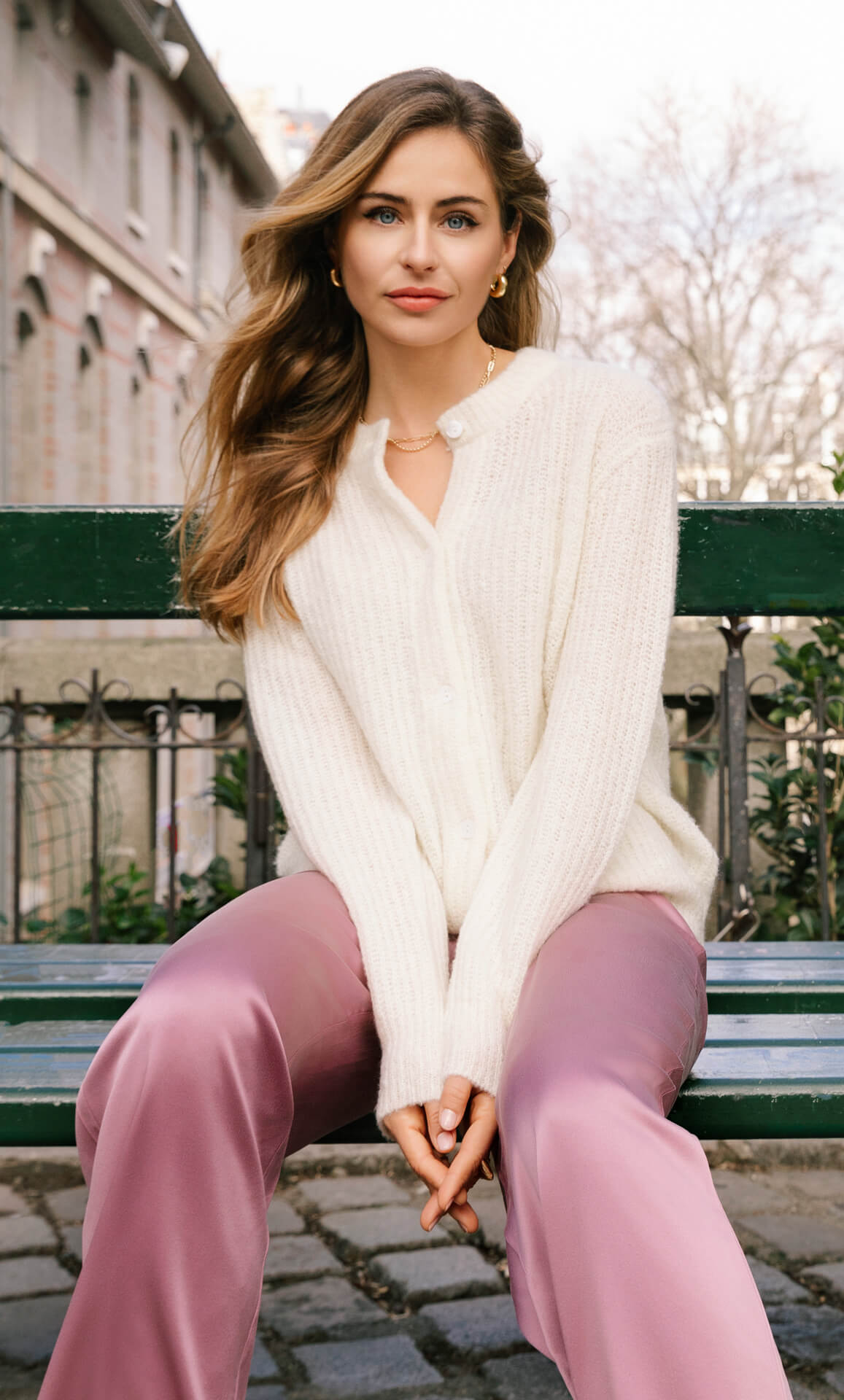 Bianca Boucle Cashmere Cardigan